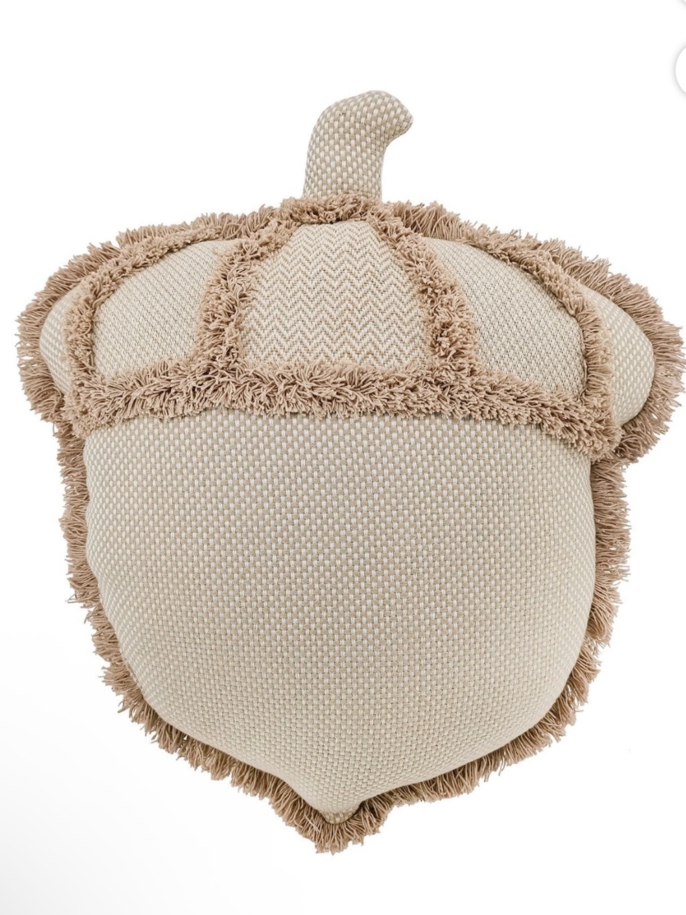 Member's Mark Harvest Acorn Shaped Accent Pillow, Beige/Tan, New!